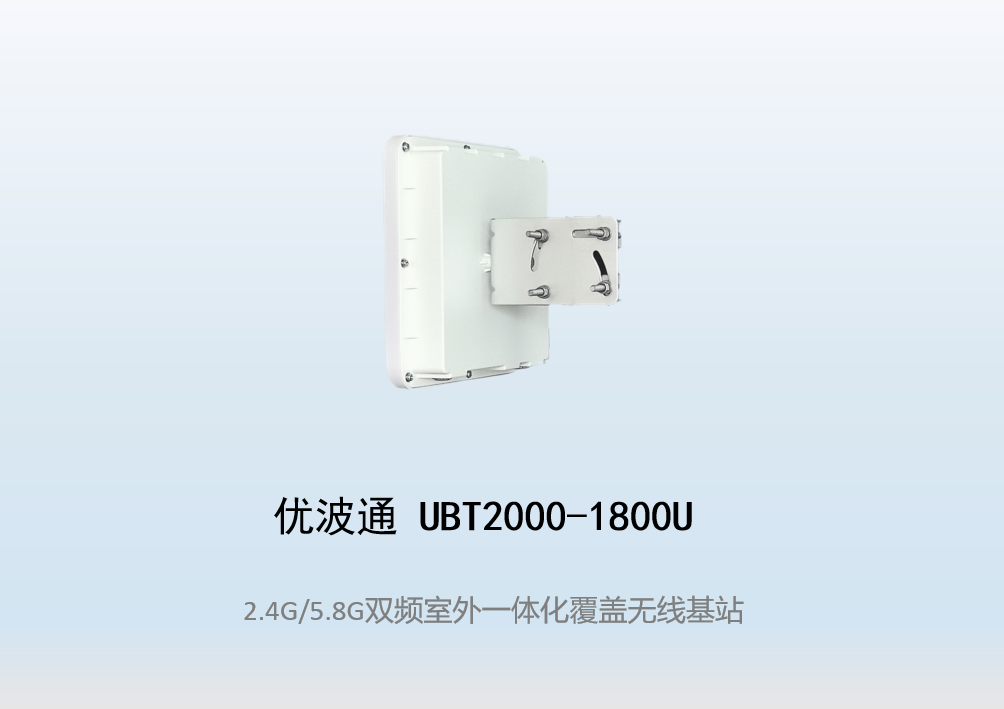 优波通UBT2000-1800U 2.4G/5.8G双频段四射频WiFi6无线基站